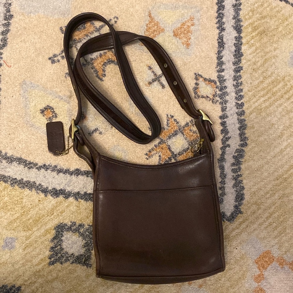 RARE | Coach Brown Vintage Leather Messenger Bag